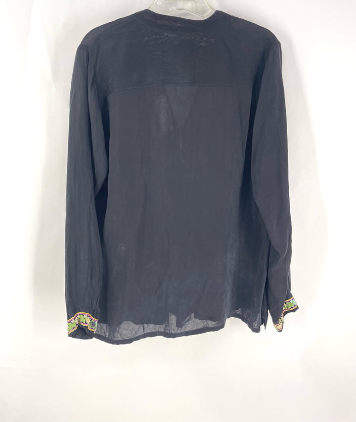 Size M Johnny Was Black Shirt