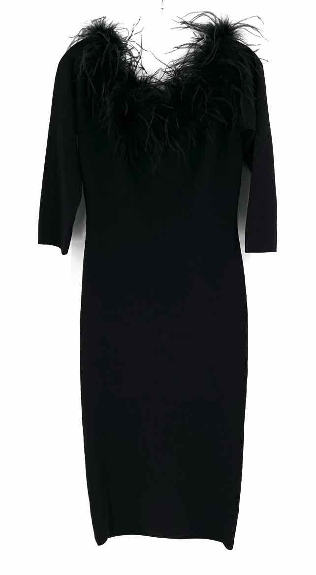 Size M ANTONIO MELANI Black Dress