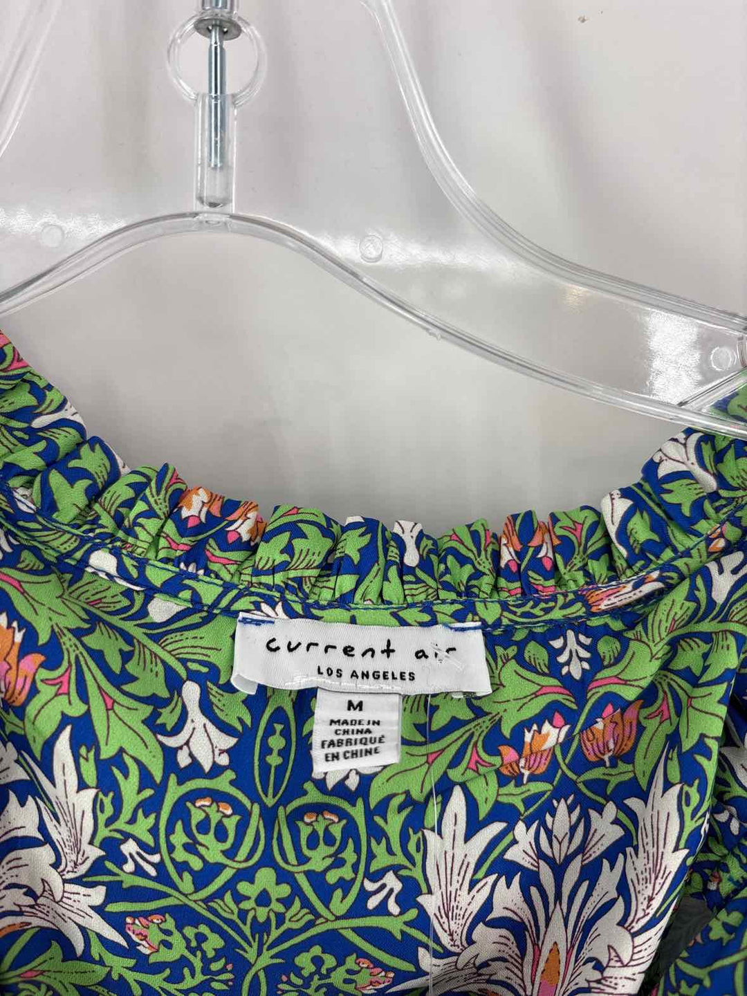 Size M CURRENT AIR Green Print Dress