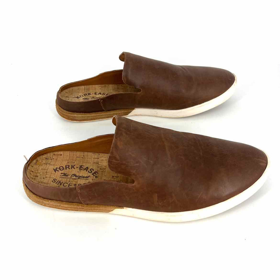 Shoe Size 8 KORK EASE Brown Leather Loafers