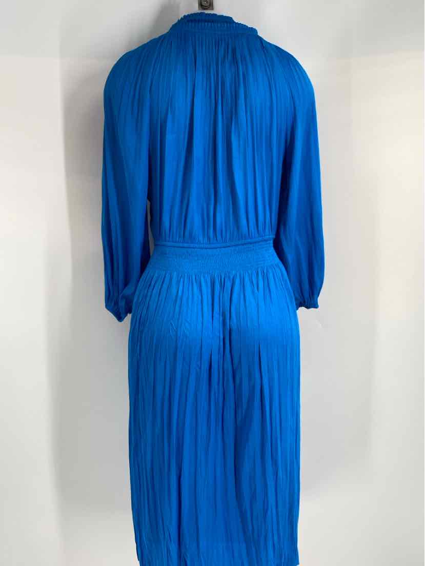 Size XS White House Black Market Teal Sateen Dress
