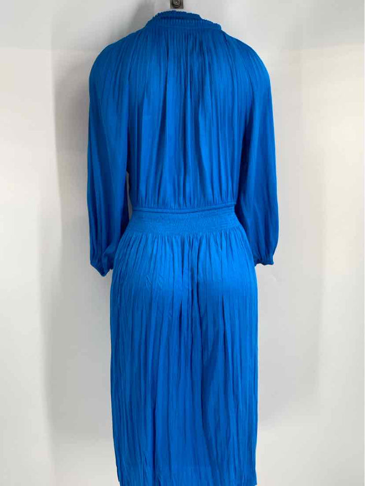 Size XS White House Black Market Teal Sateen Dress
