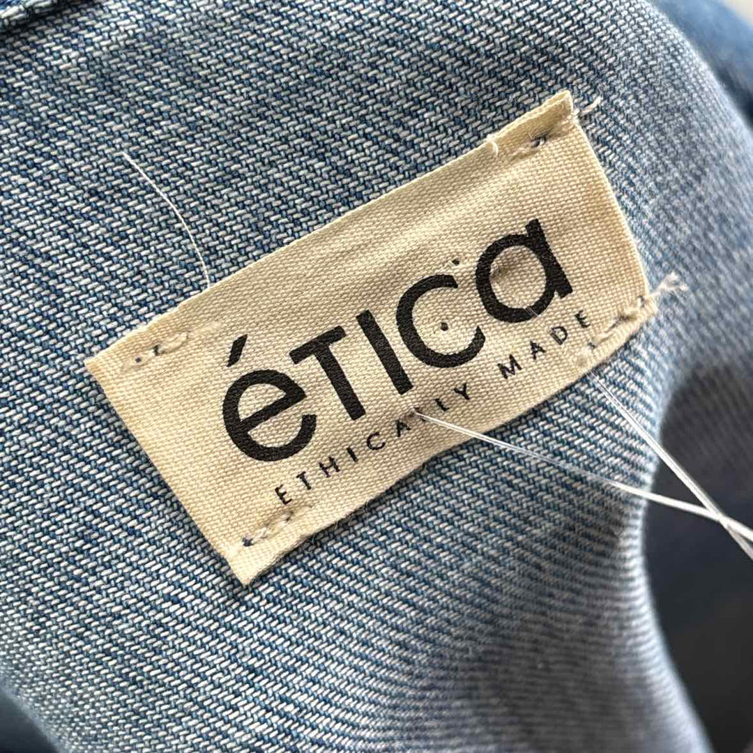 Size L/XL Blue Denim Dress