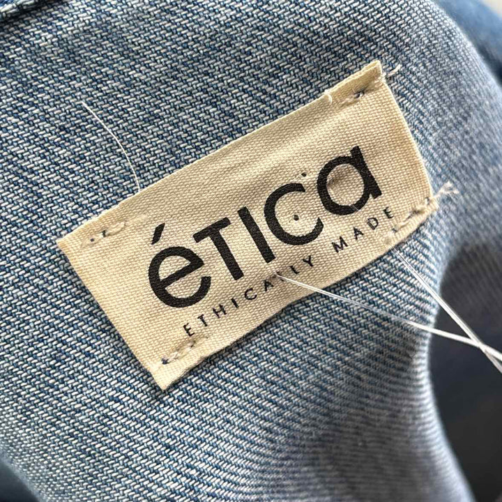 Size L/XL Blue Denim Dress
