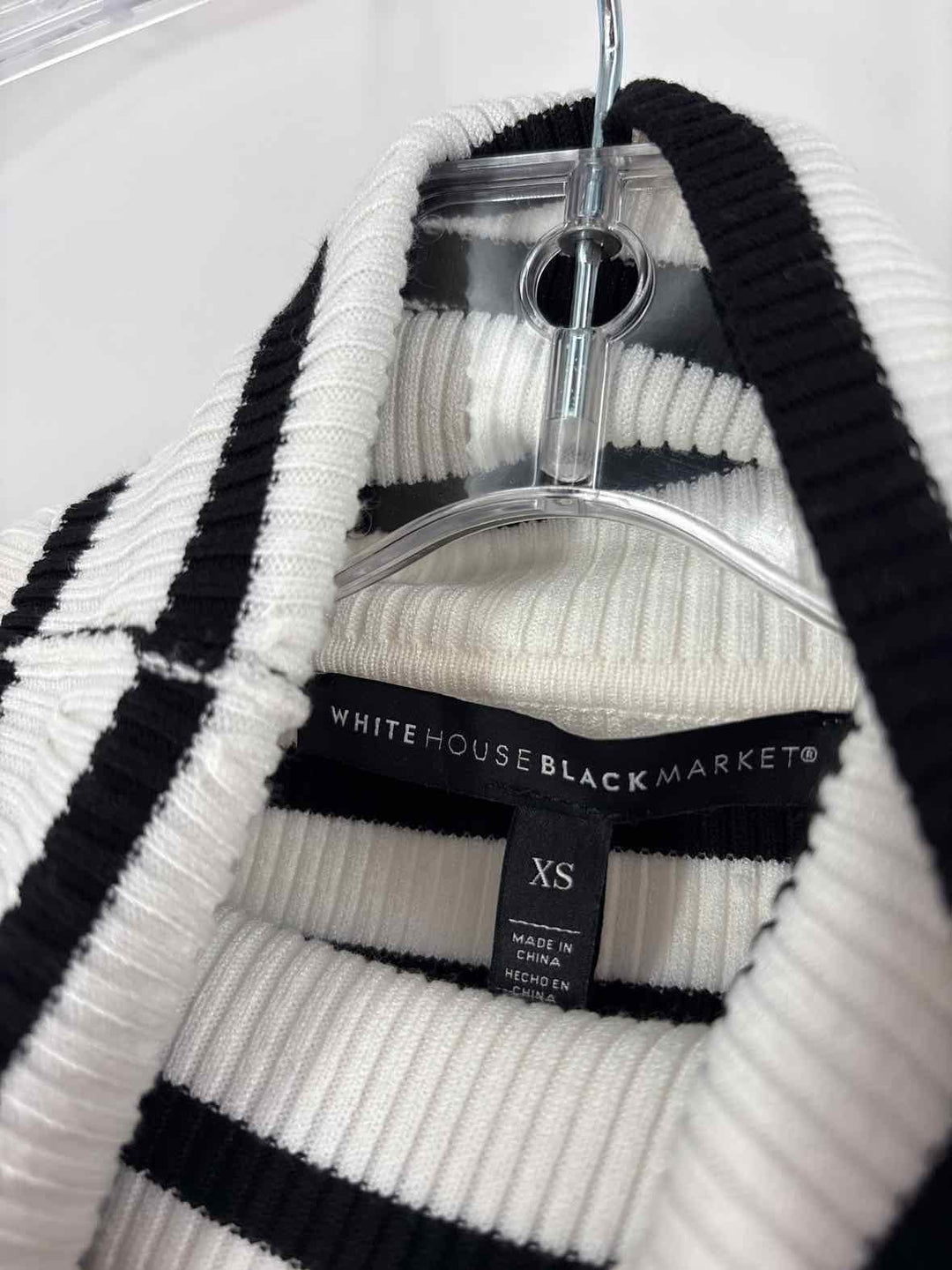 Size XS White House Black Market Black/White Sweater