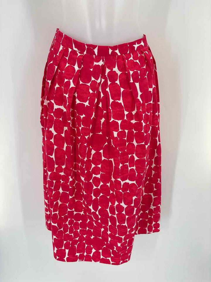 Size XS Banana Republic Red Print Skirt