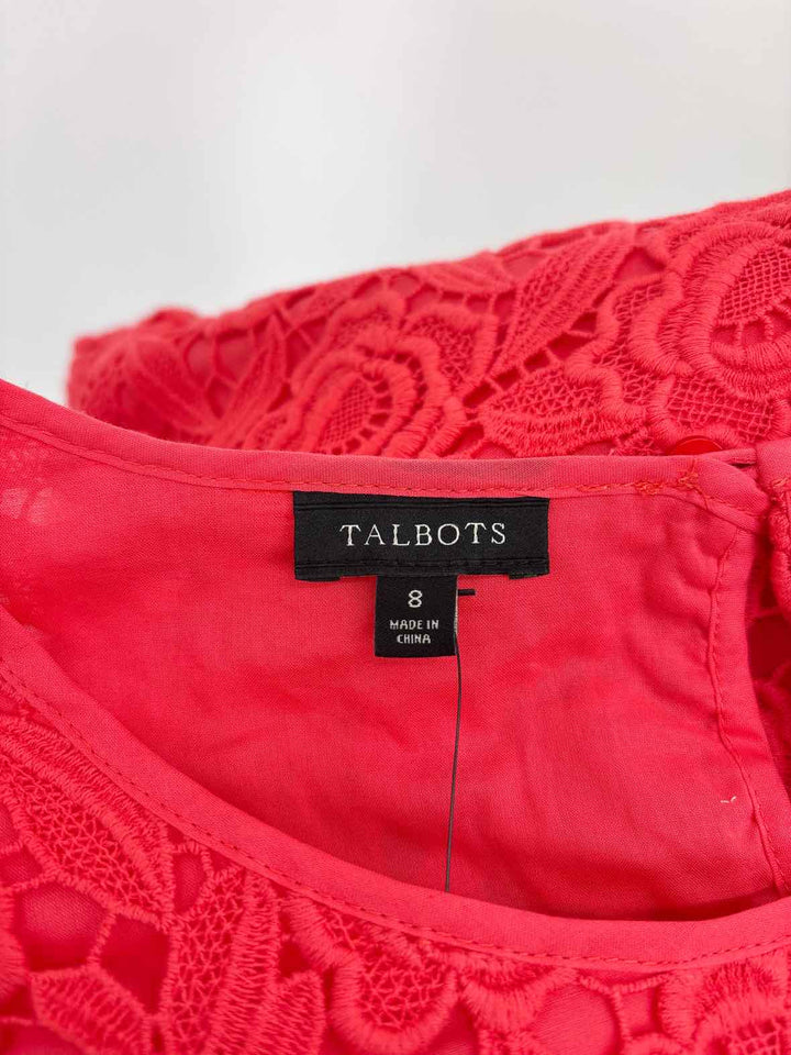 Size 8 Talbots Coral Shirt