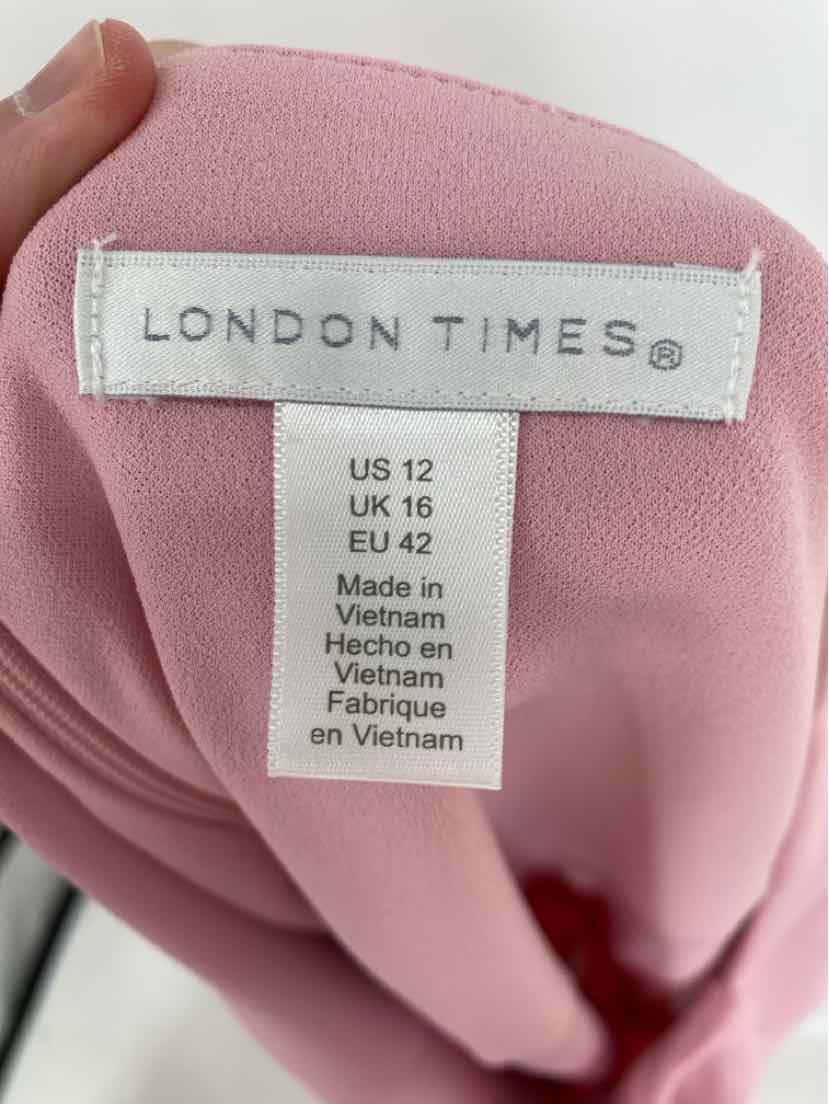 Size 12 LONDON TIMES Pink Dress