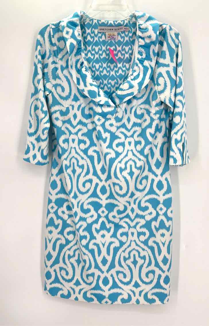 Size M Gretchen Scott Blue Dress