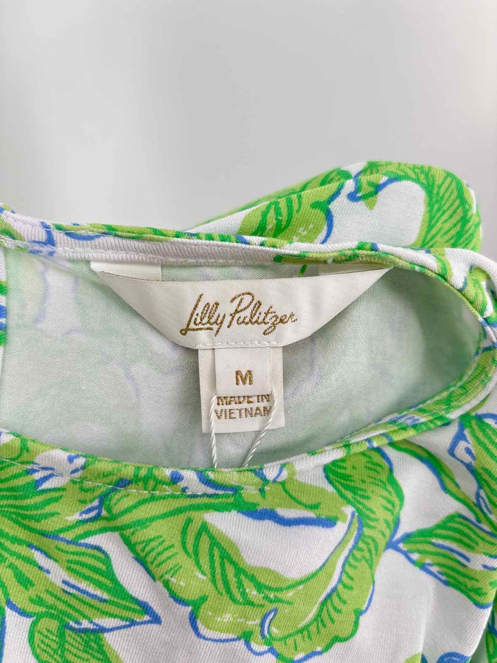 Size M Lilly Pulitzer Green Print Dress