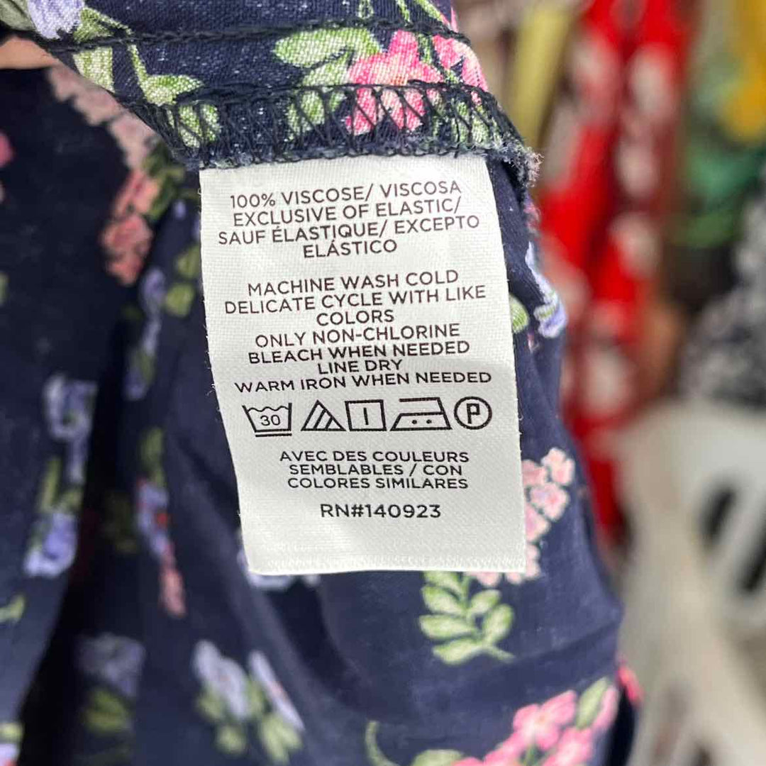 Size 0 LOFT Blue Print Dress