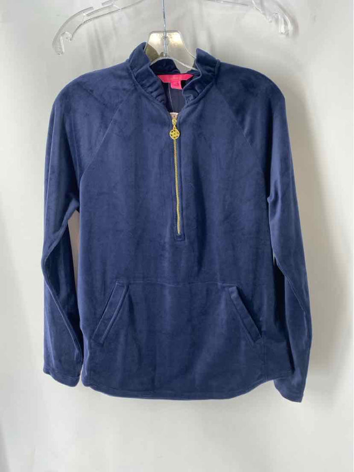 Size M Lilly Pulitzer Navy Velour Sweater
