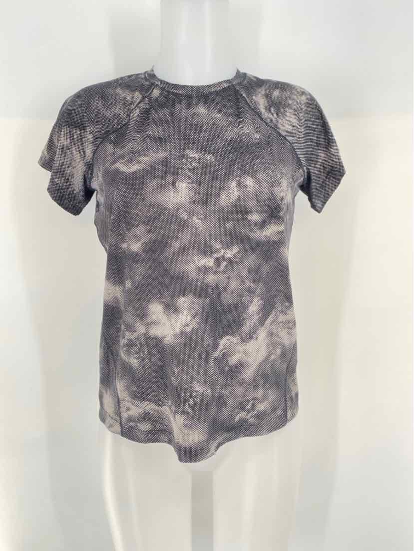 Size XXS Athleta Black Print Shirt