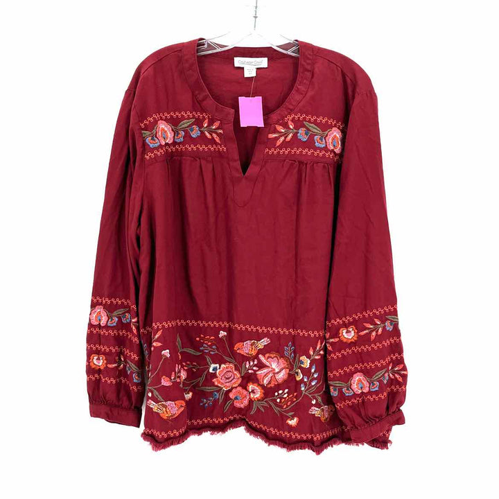 Size 2X Coldwater Creek Red Shirt