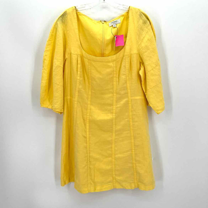 Size 14 Banana Republic Yellow Linen Dress