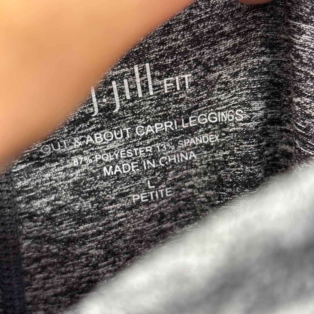 Size L J JILL Gray Knit Leggings