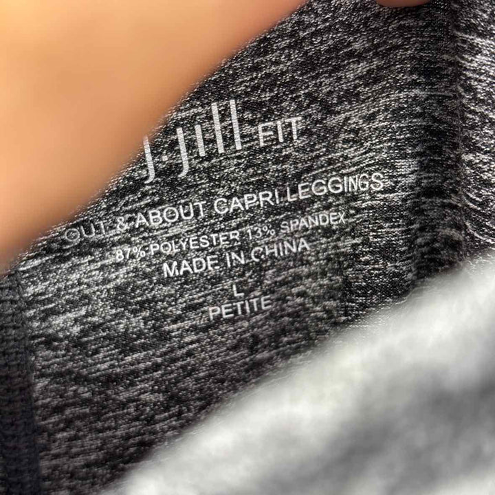 Size L J JILL Gray Knit Leggings