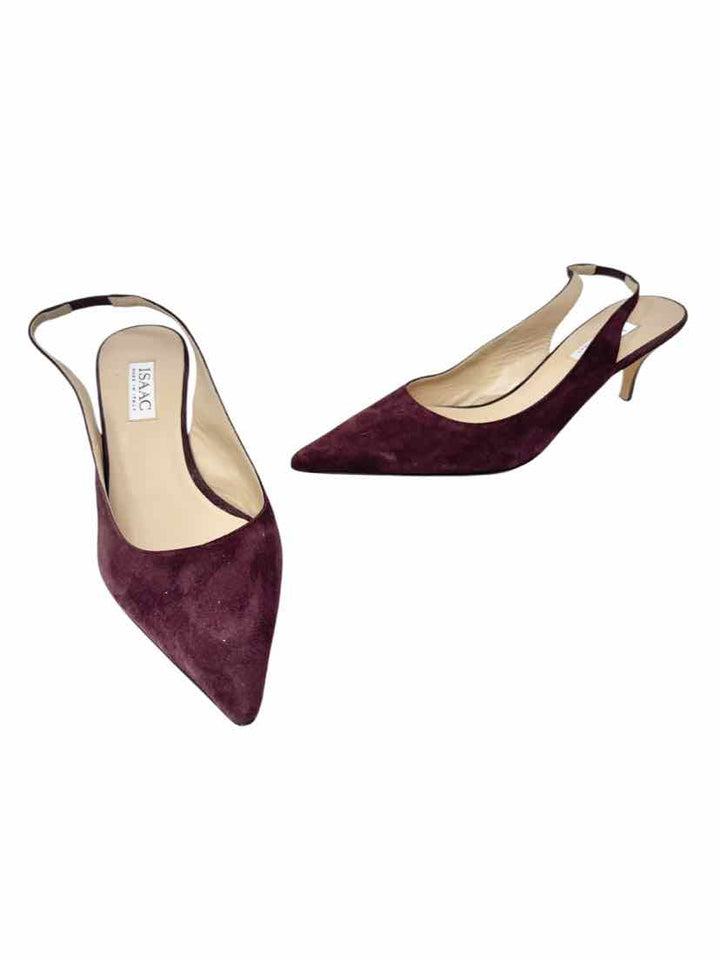 Shoe Size 10 ISSAC MIZRAHI Burgundy Pumps