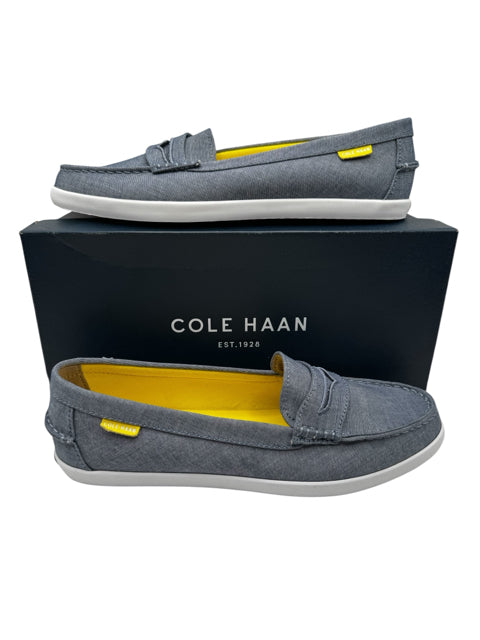 Shoe Size 11 Cole Haan Blue Linen Loafers
