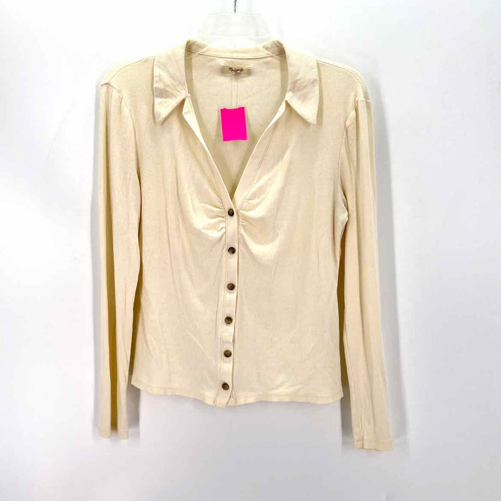 Size L MADEWELL Cream Shirt