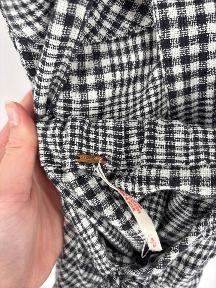 Size S FREE PEOPLE Black/White Dress