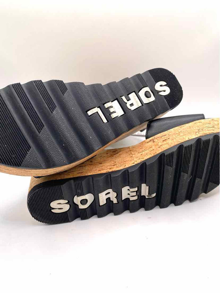 Shoe Size 9 Sorel Black Sandals