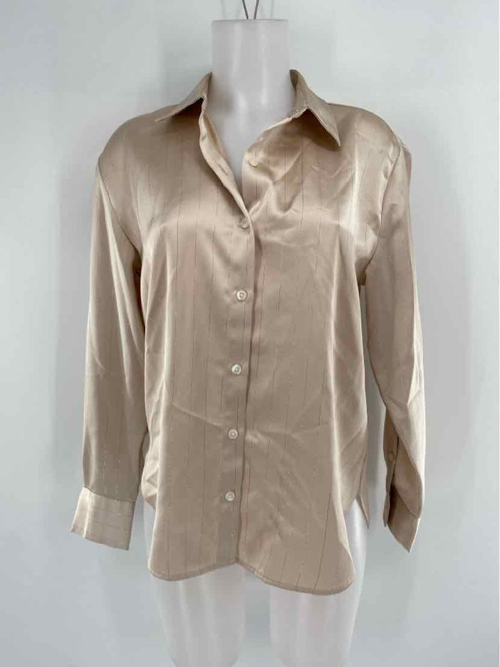 Size S Banana Republic Tan Silk Shirt