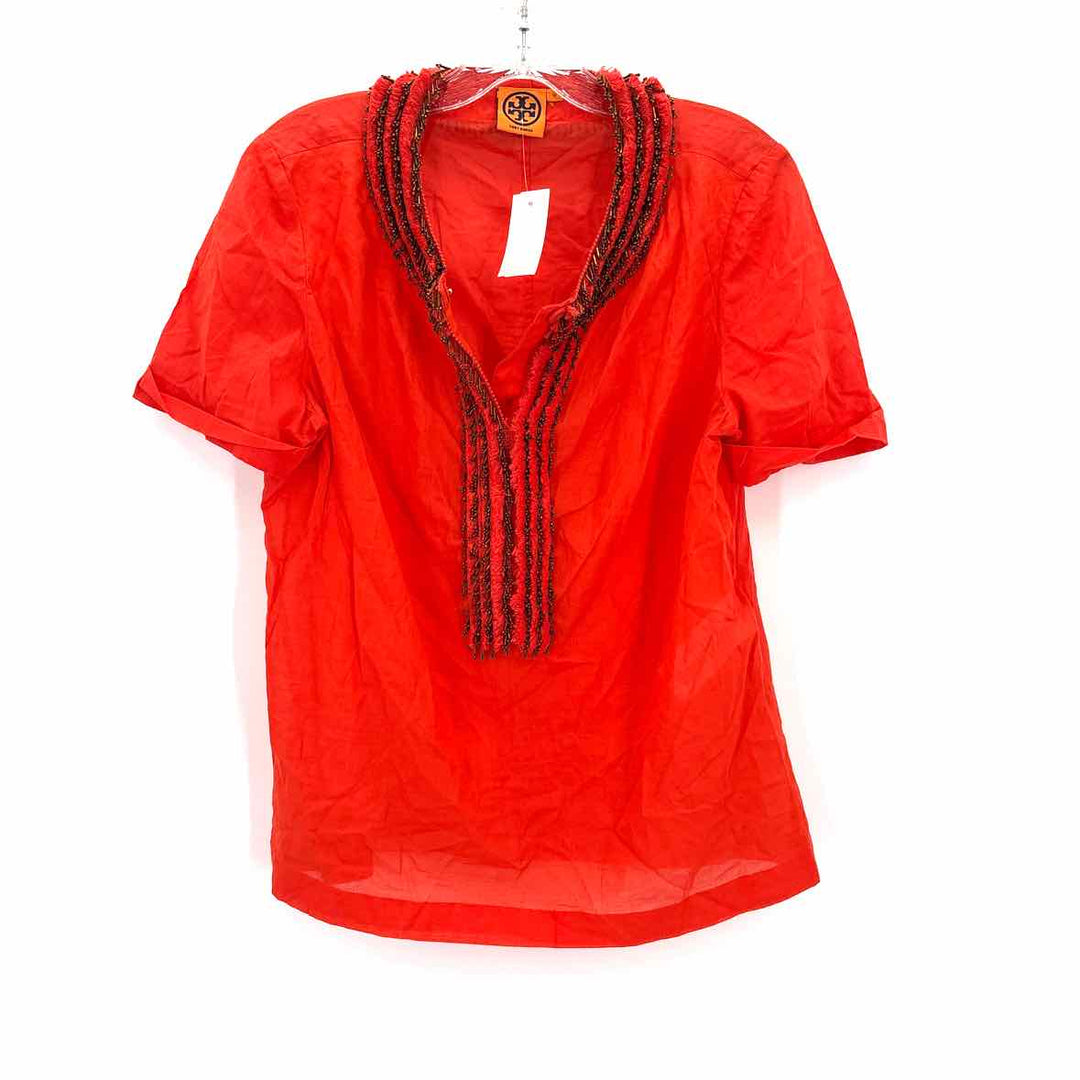 Size 12 Tory Burch Orange Shirt