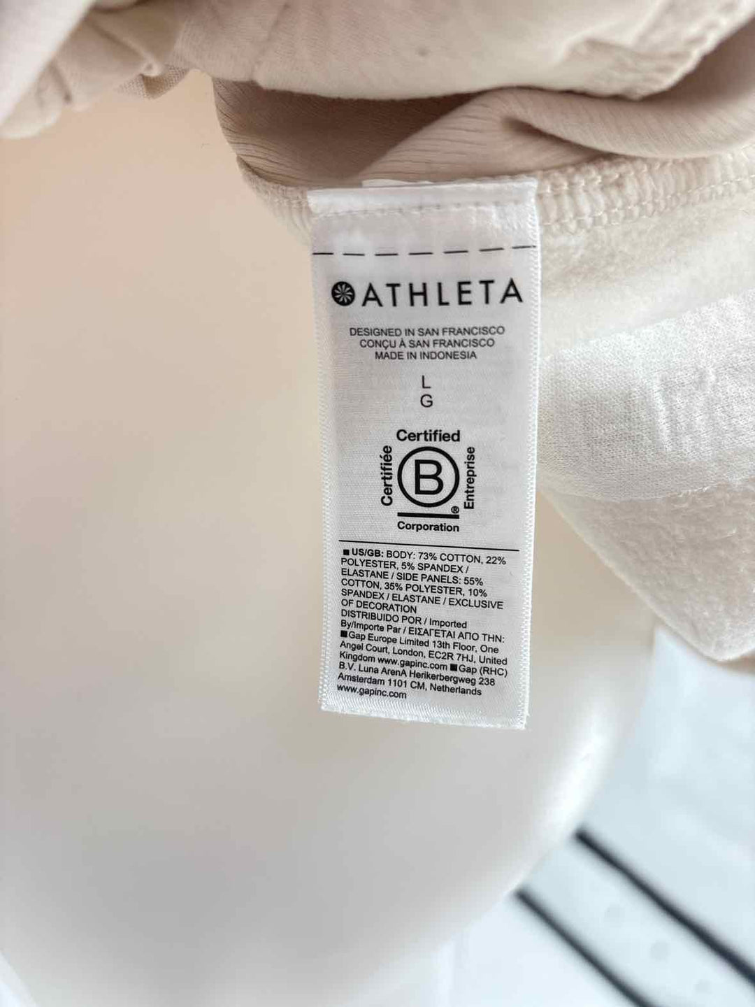 Size L Athleta Ivory Sweater