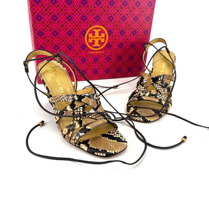Shoe Size 8 Tory Burch Multi-Color Leather Wedge