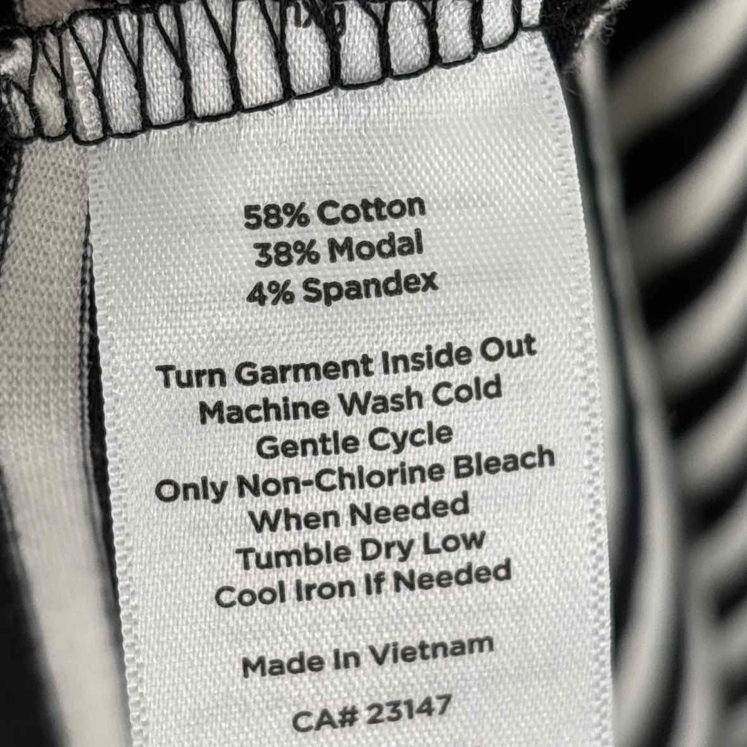 Size L Talbots Black/White Dress