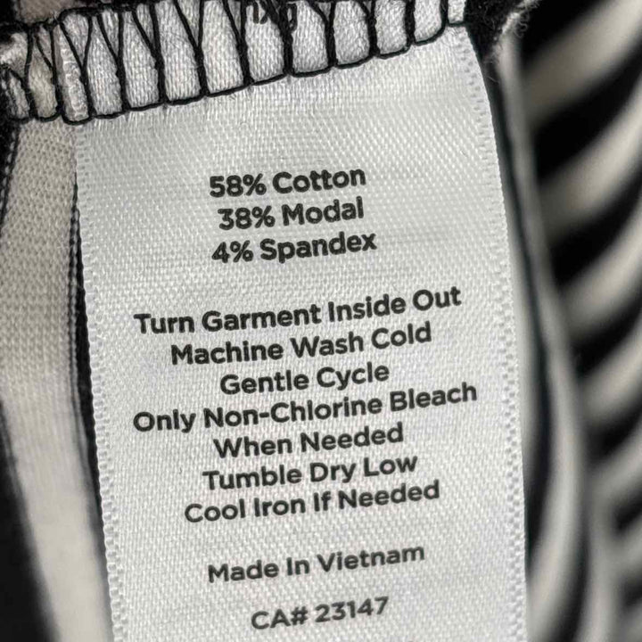 Size L Talbots Black/White Dress