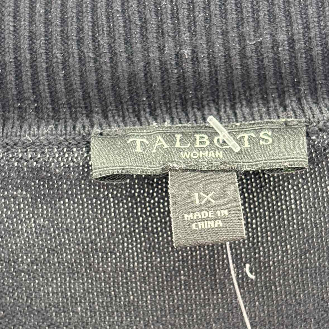 Size 1X Talbots Black Sweater