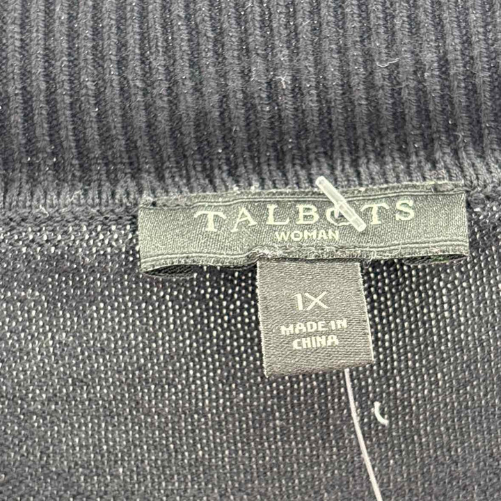 Size 1X Talbots Black Sweater
