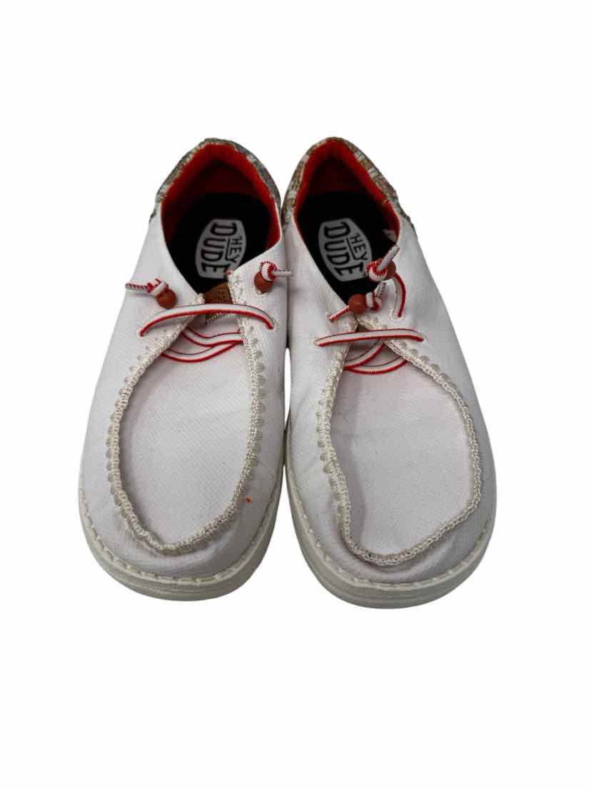 Shoe Size 8 HEY DUDE Ivory Canvas Sneakers