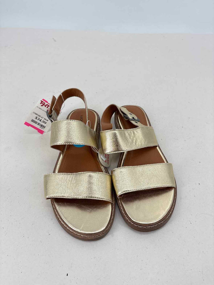 Shoe Size 7.5 LUCKY Gold Sandals