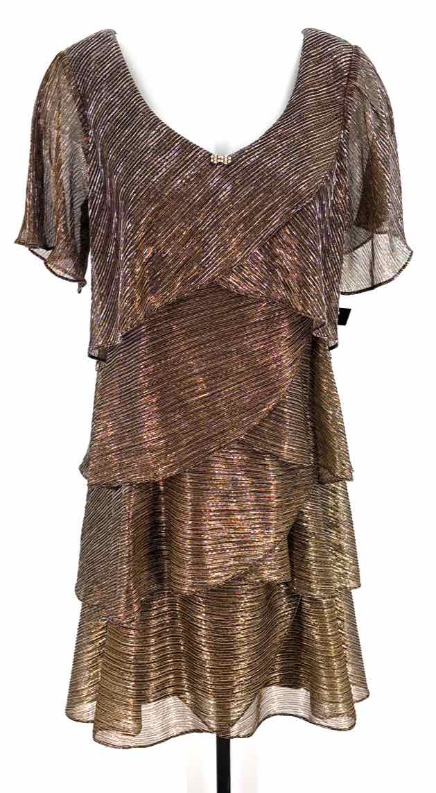 Size 10 SLNY Gold Dress
