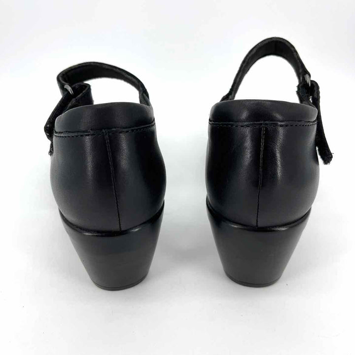 Shoe Size 8 CLARKS Black Leather Heels