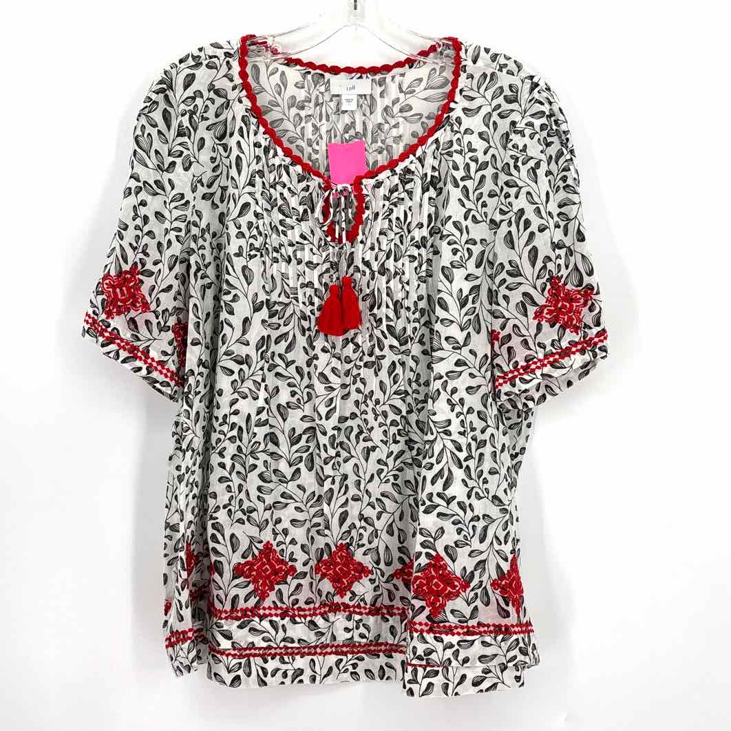 Size L J JILL White Shirt