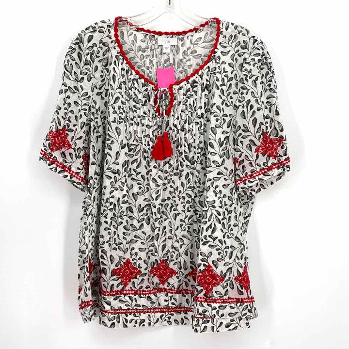 Size L J JILL White Shirt