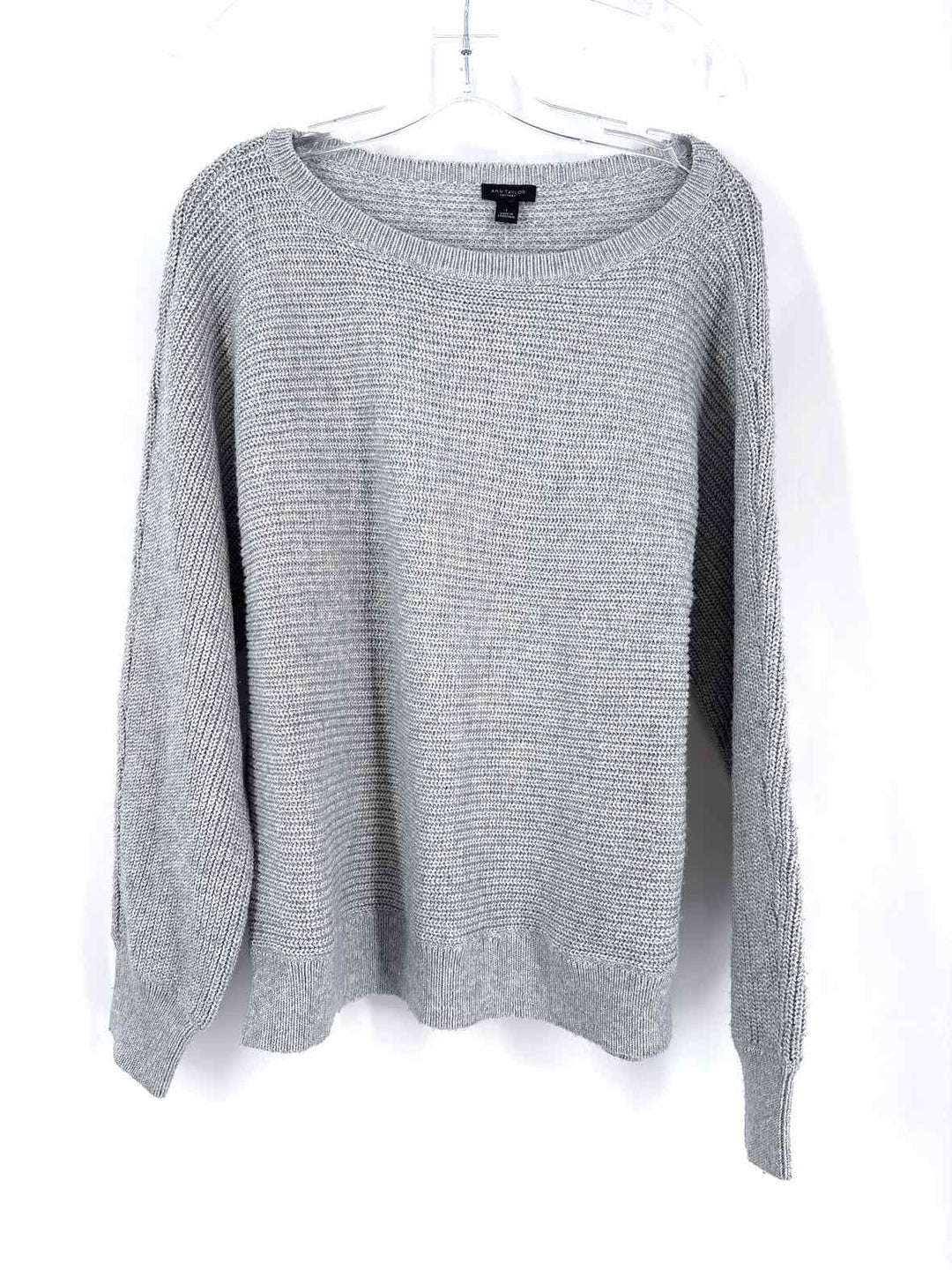 Size XL Ann Taylor Gray Knit Sweater