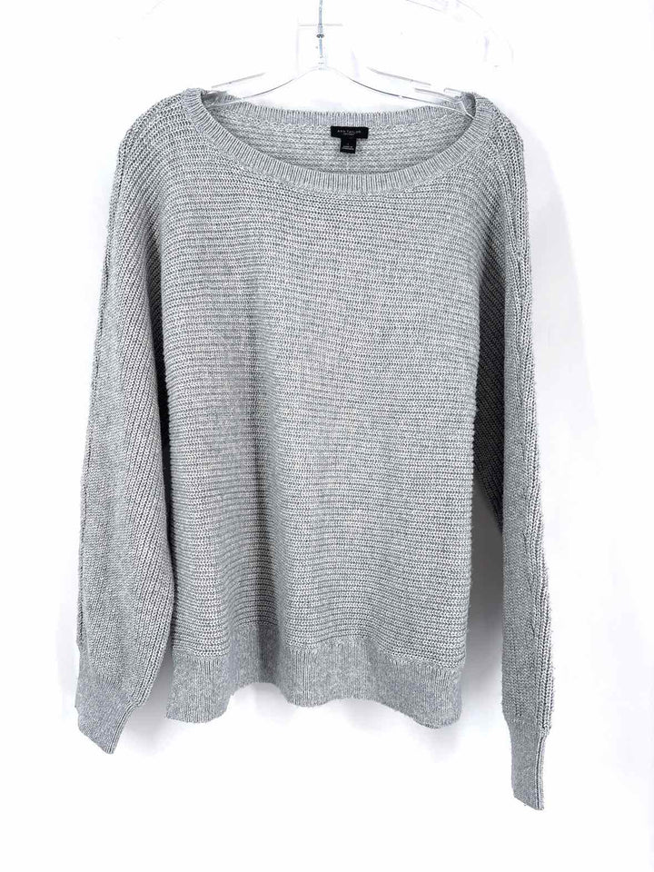 Size XL Ann Taylor Gray Knit Sweater
