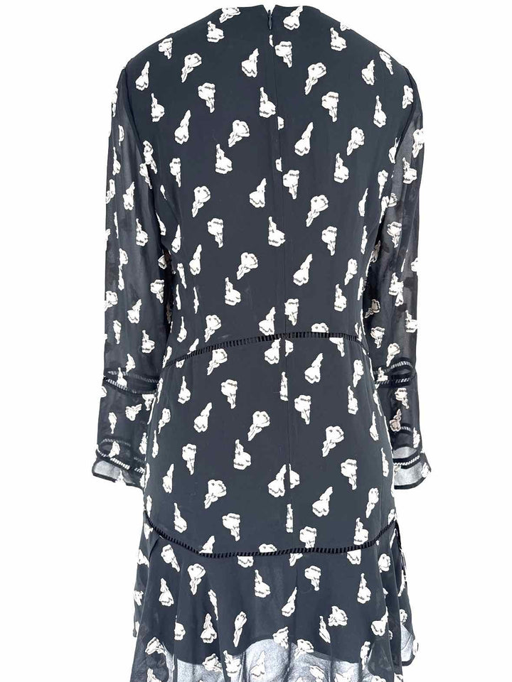 Size 6 REISS Black Dress