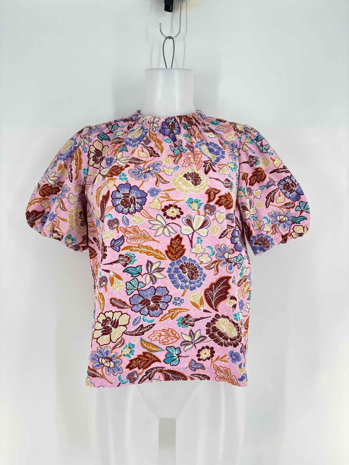 Size S Ann Taylor PINK PRINT Shirt