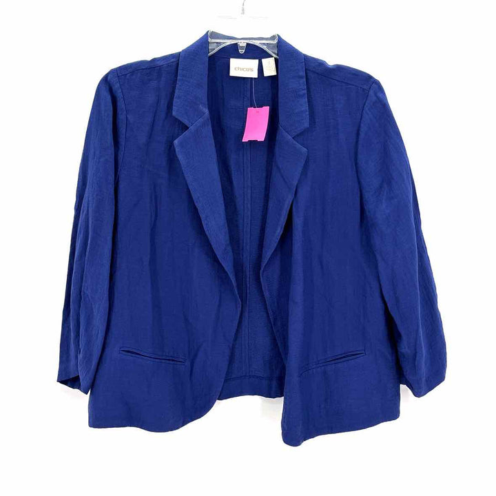 Size 3 Chico's Royal Blue Jacket