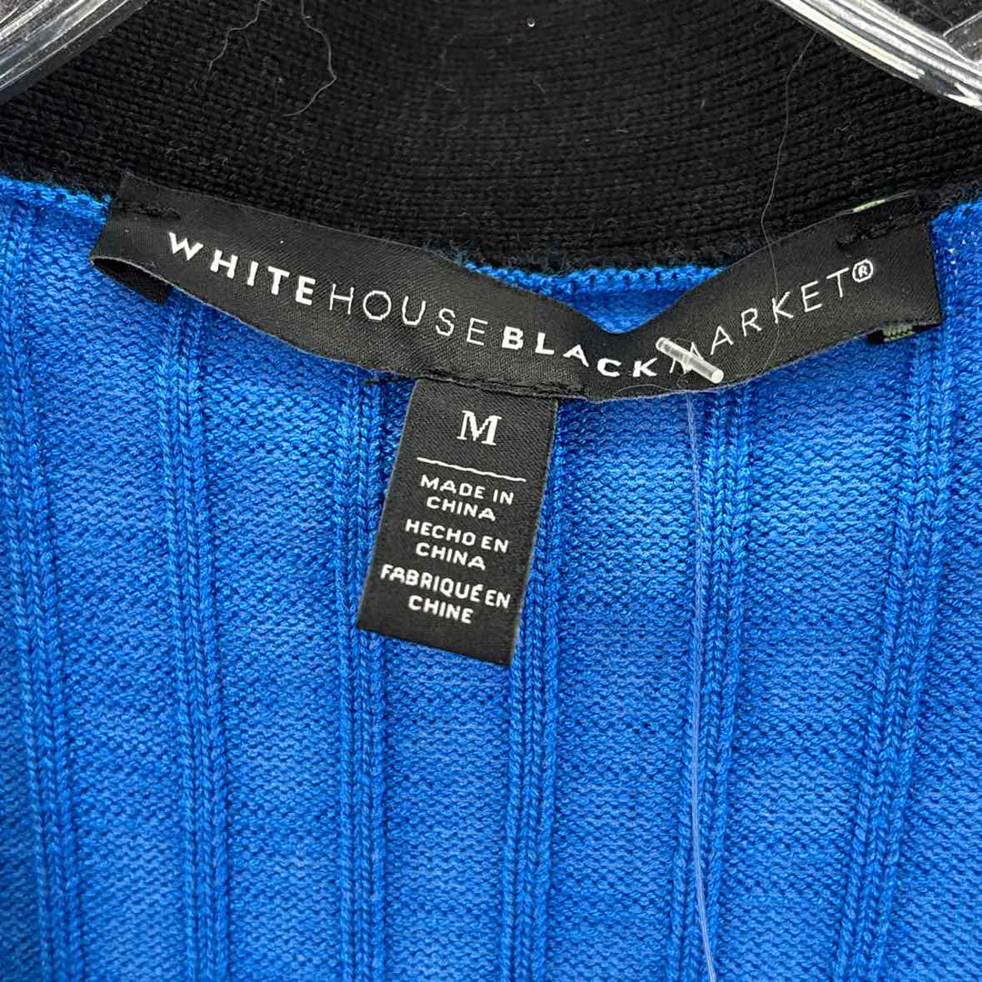 Size M White House Black Market Blue Sweater