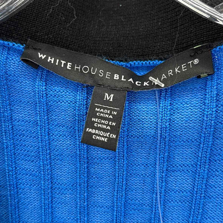 Size M White House Black Market Blue Sweater