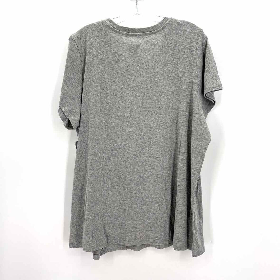 Size 22/24 LANE BRYANT Gray Sequined Shirt