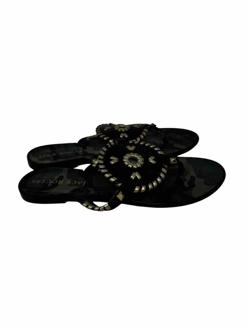 Shoe Size 7 Jack Rogers Green Print Sandals