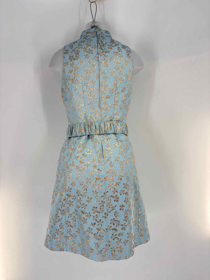 Size 4 Lilly Pulitzer Blue Sateen Dress